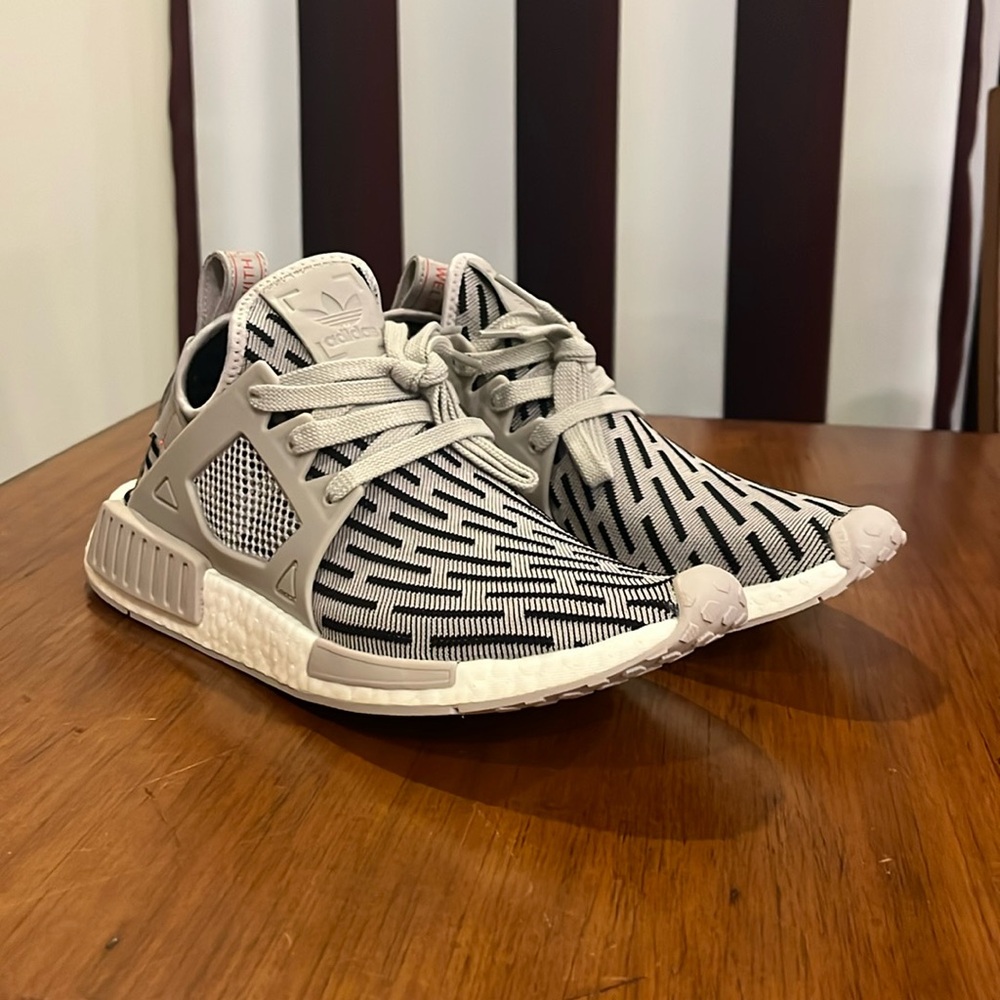 Adidas NMD XR1 PK Primeknit Boost Shoes Sneakers BB2376 Granite Womens Size 10